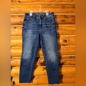American Eagle Outfitters Jeans Women's Size 8 Dark Blue Hi Rise Tomgirl
